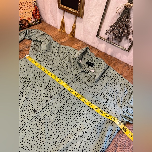 WOMANCE – Green Polka Dot Tunic Size XS - Picture 6 of 7